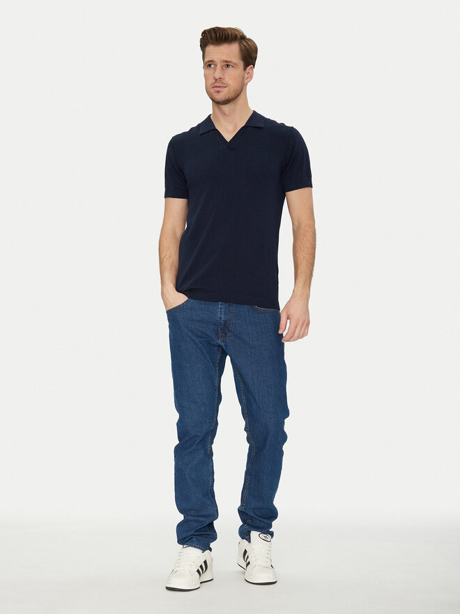 Blend Blend Polo majica 20718362 Mornarsko modra Regular Fit