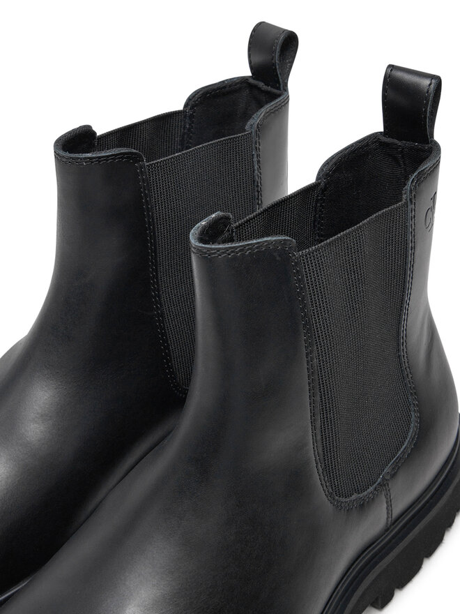 Calvin Klein Jeans Kotníková obuv s elastickým prvkem Calvin Klein Jeans YM0YM01072 Černá