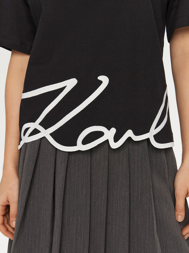 KARL LAGERFELD KARL LAGERFELD T-Shirt A1W17013 Μαύρο Relaxed Fit