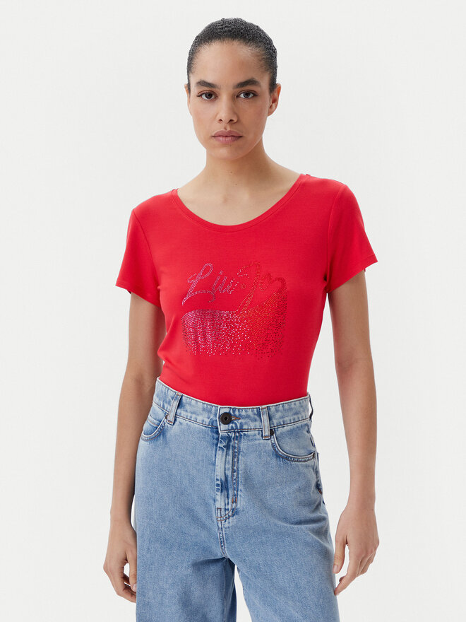 Liu Jo Beachwear Liu Jo Beachwear T-Shirt VA5157 JS360 Κόκκινο Regular Fit