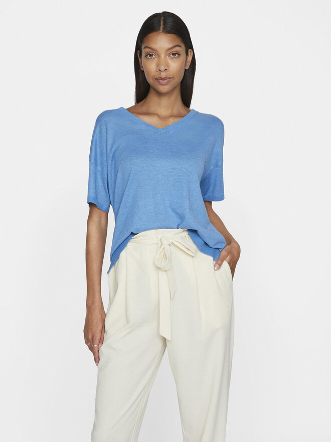 Vila Vila Camiseta Abella 14089540 Azul Relaxed Fit
