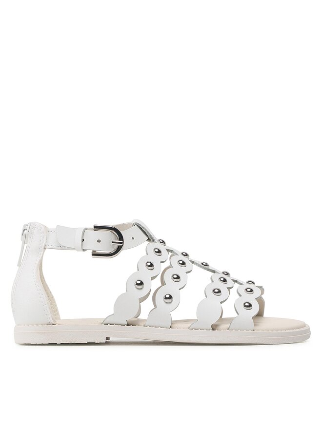 Sandales Geox J Sandal Karly Girl J3535D043BCC1000 S Blanc chaussures