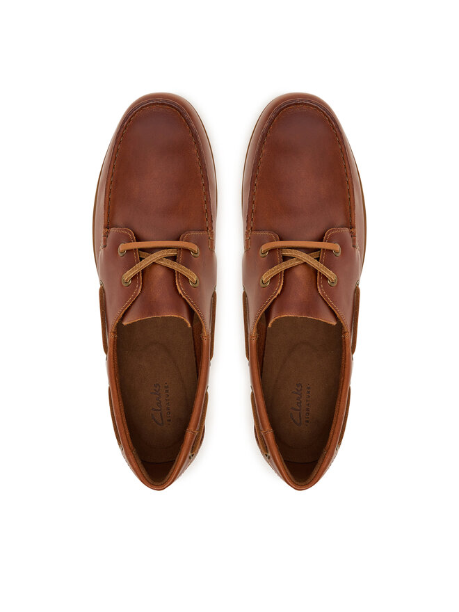 Clarks Halbschuhe Clarks Charmouth Lace 26186434 Braun