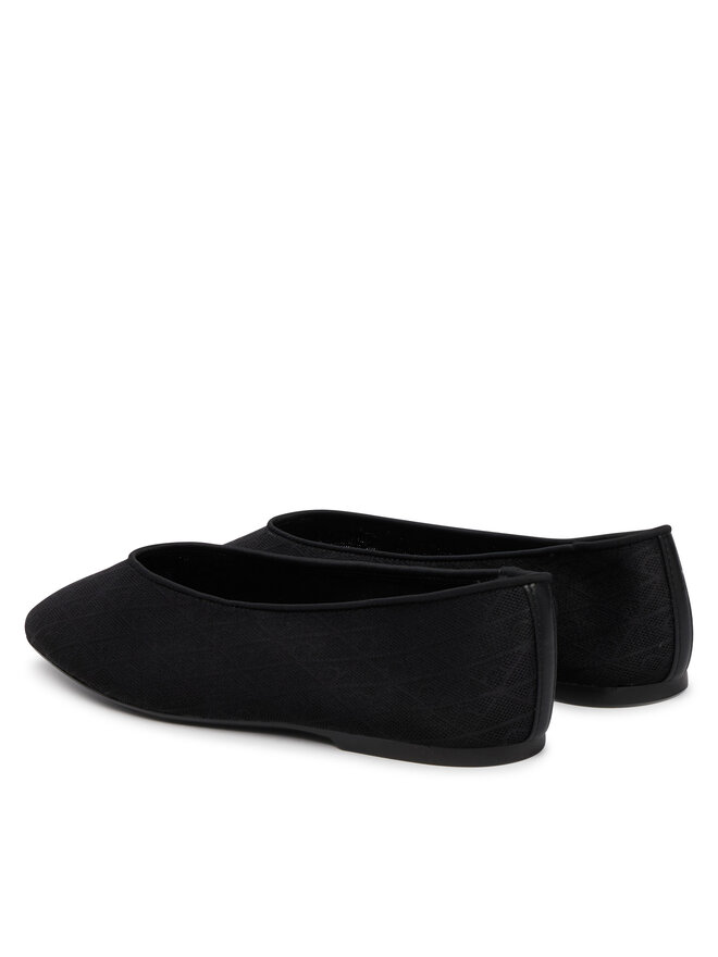 Calvin Klein Ballerinas Calvin Klein Square Ballerina Aop Mesh HW0HW02937 Schwarz