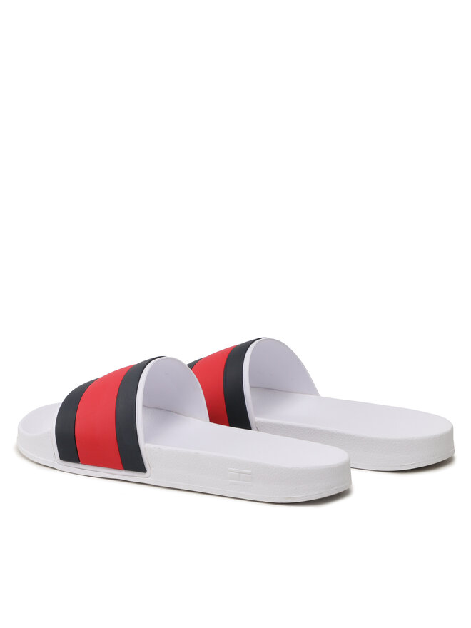 Tommy Hilfiger Klapki Tommy Hilfiger Rubber Th Flag Pool FM0FM04236 Biały