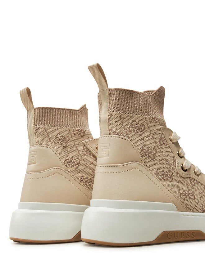Guess Polokozačky Guess FLPMNN FAL12 Béžová