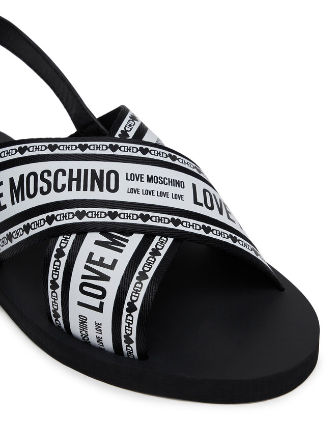 LOVE MOSCHINO Sandály LOVE MOSCHINO San Lod Micro20 JA16142G0MIX200A Černá