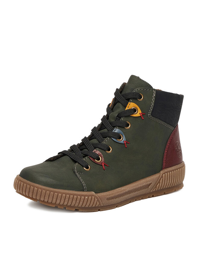 Rieker Schnürschuhe Rieker N0711-54 Grün