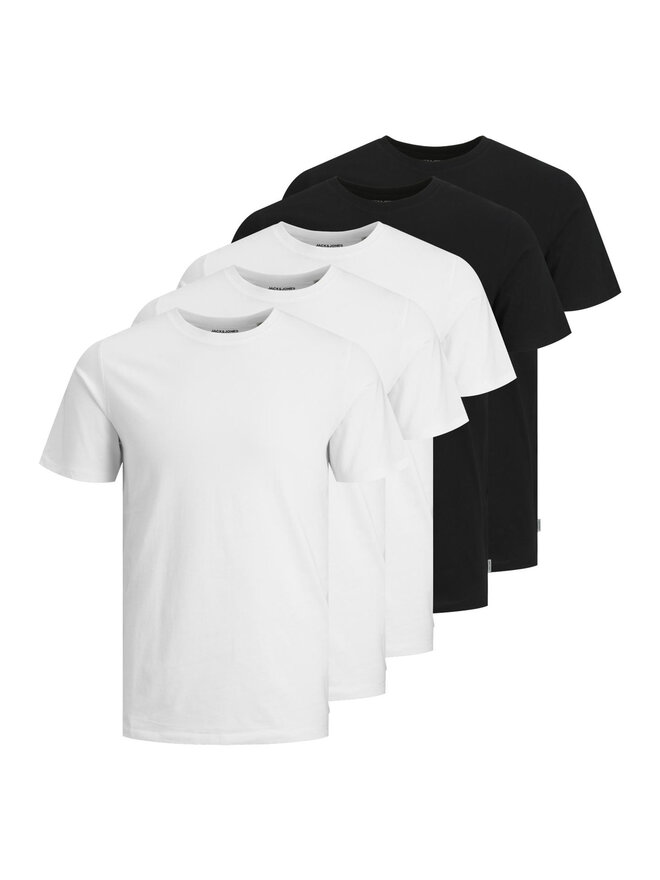 Jack&Jones Jack&Jones Σετ t-shirts 5 τεμαχίων Basic 12191190 Έγχρωμο Regular Fit