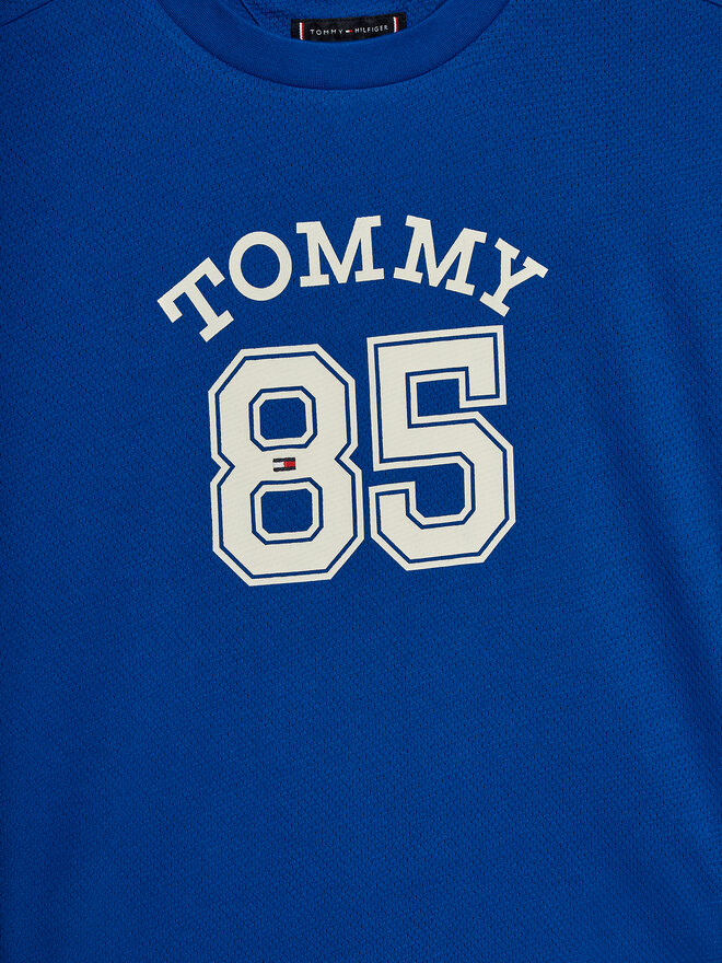 Tommy Hilfiger Tommy Hilfiger Camiseta Mesh Varsity Tee S/S KB0KB08683 Azul Regular Fit
