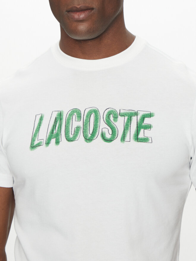 Lacoste Lacoste Marškinėliai TH8916 Balta Regular Fit