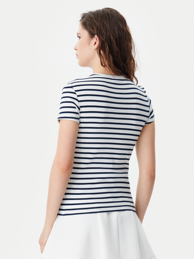 Tommy Jeans Tommy Jeans Marškinėliai Essential DW0DW17383 Tamsiai mėlyna Slim Fit