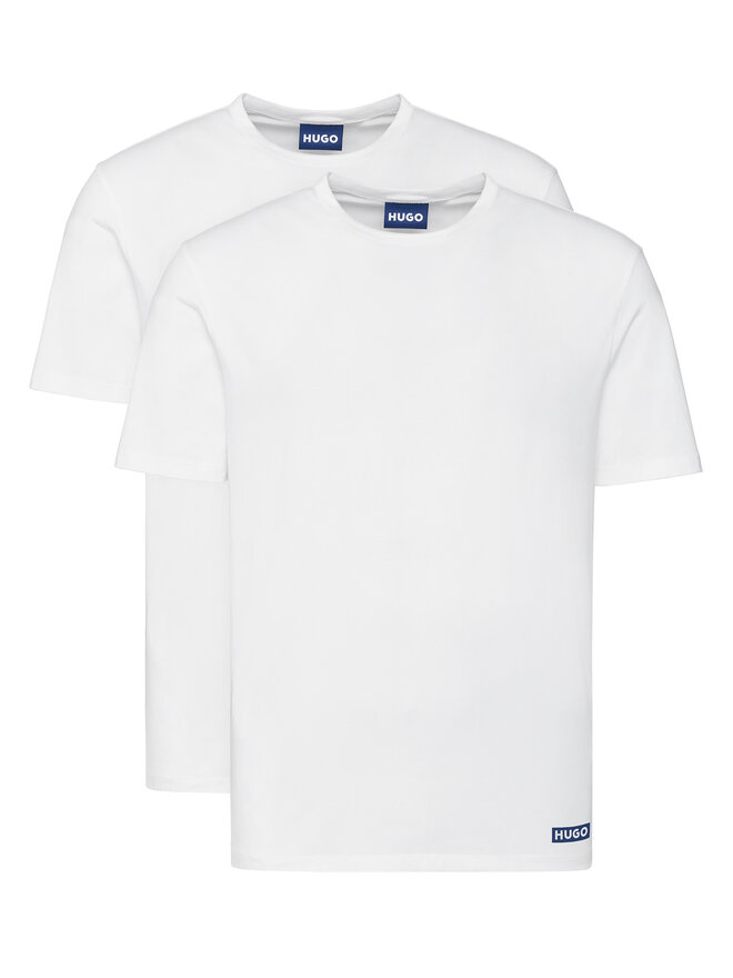 HUGO HUGO Pack de 2 camisetas Naolo 50546933 Blanco Regular Fit