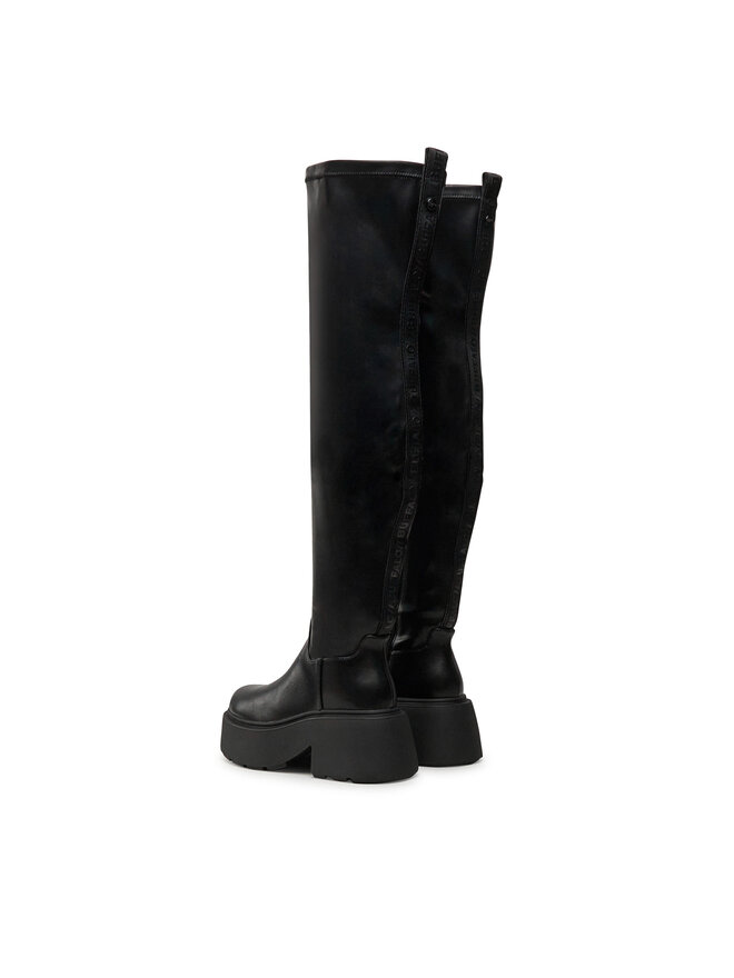 Buffalo Stiefel Buffalo Vicious Stretch Overknee 1223076 Schwarz