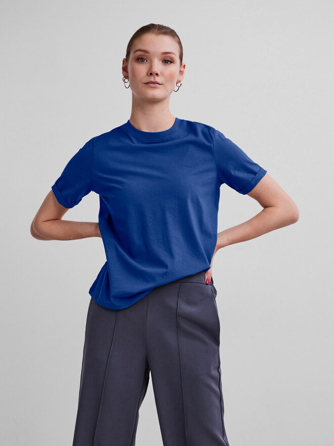 Pieces Pieces Футболка Ria 17086970 Голубий Regular Fit
