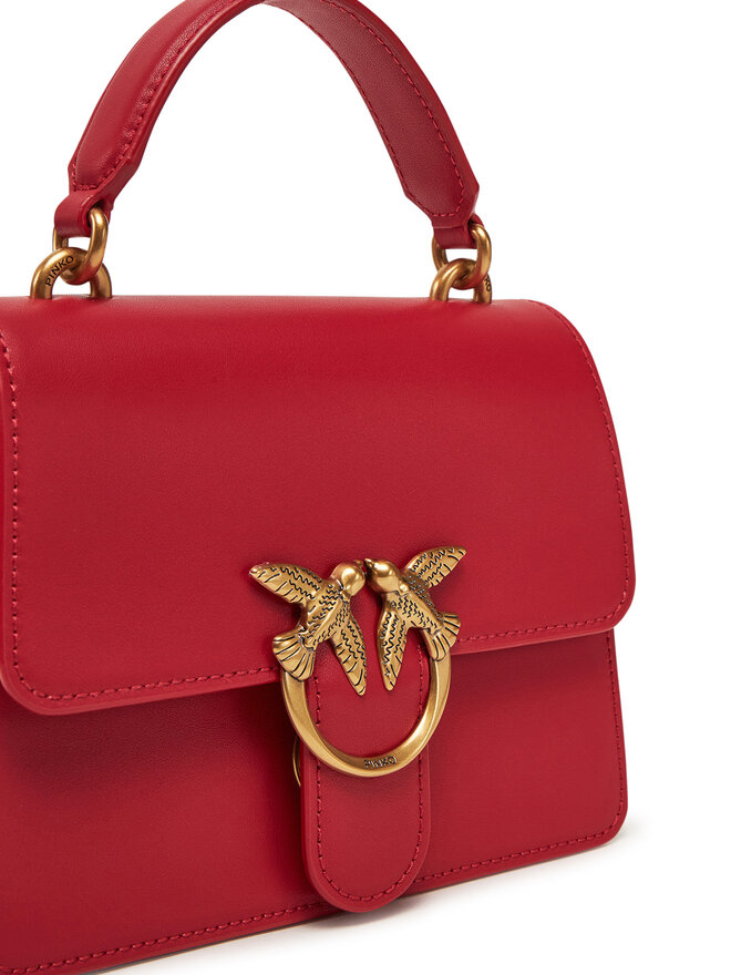 PINKO Handtasche PINKO Love One Top Handle Mini Light PE 25 PLTT 100071 A0F1 Rot