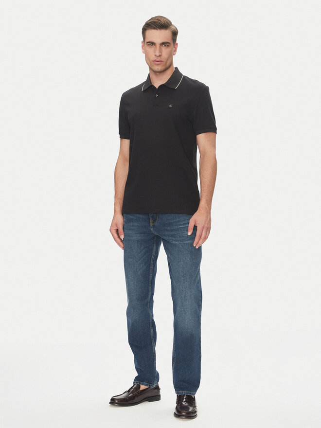 Calvin Klein Calvin Klein Pólóing LV04LC239G Fekete Regular Fit