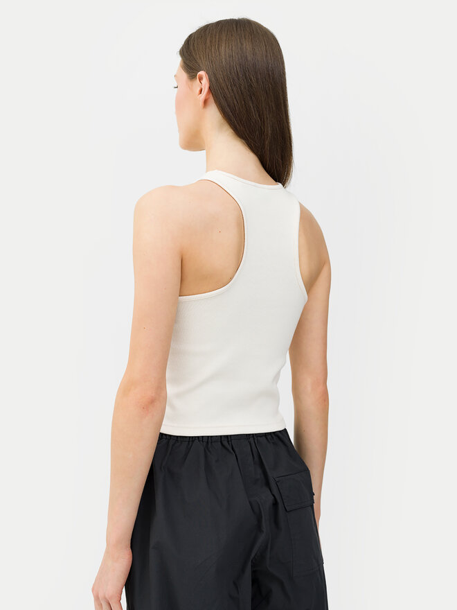 4F 4F Felső 4FWSS24TSLEF066 Ekru Slim Fit