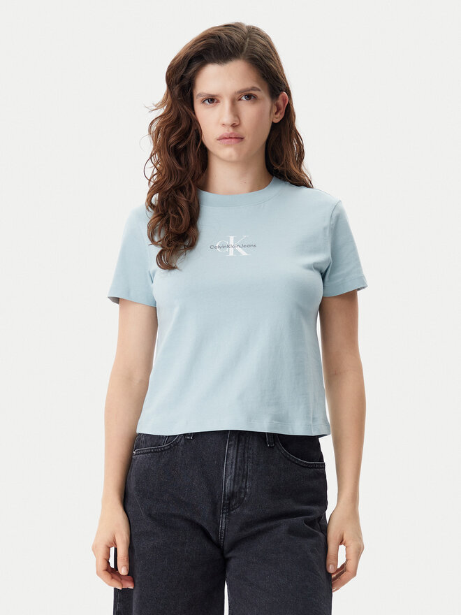Calvin Klein Jeans Calvin Klein Jeans Camiseta Baby Tee J20J223113 Azul Slim Fit