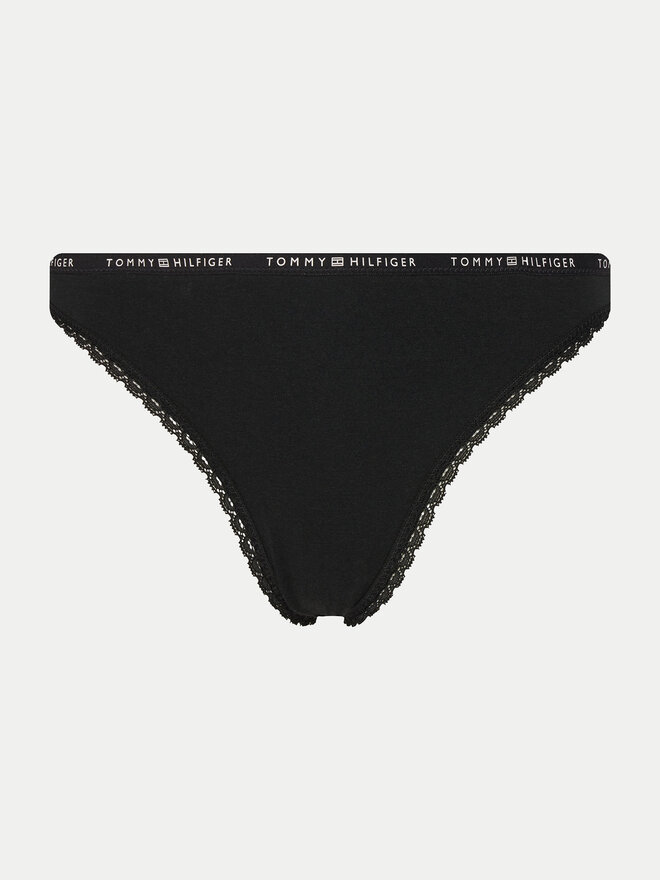 Tommy Hilfiger Tommy Hilfiger Σετ 3 τεμάχια στρίνγκ UW0UW05954 Μαύρο