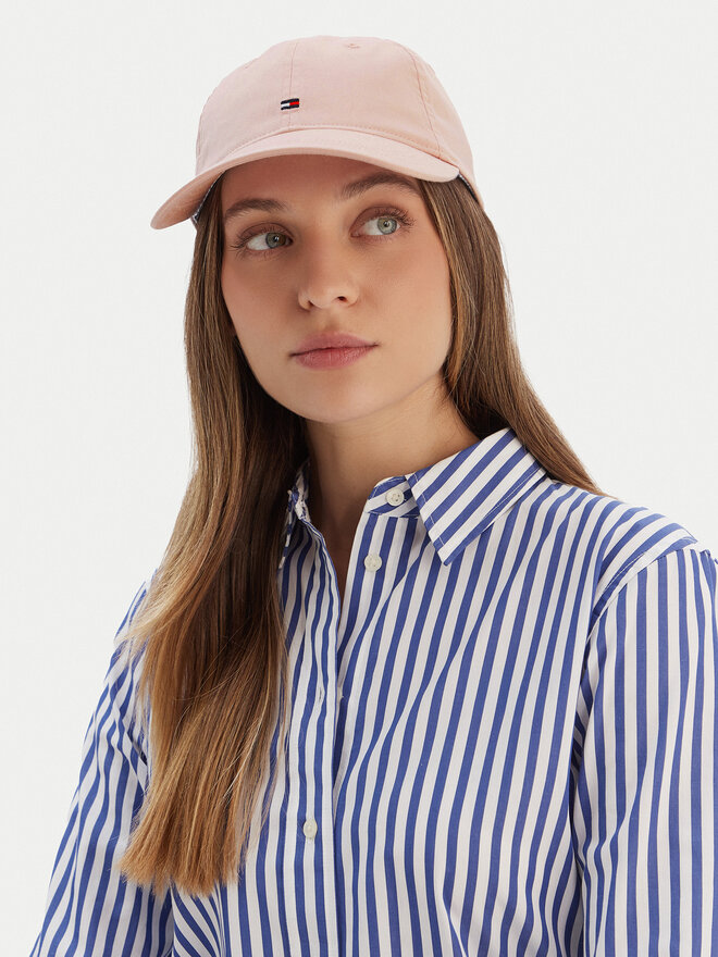 Tommy Hilfiger Cap Tommy Hilfiger Essential Flag Soft Cap AW0AW17632 Rosa