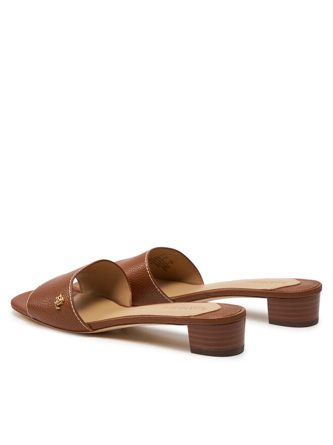 LAUREN RALPH LAUREN Klapki Lauren Ralph Lauren 802925259003 Brązowy