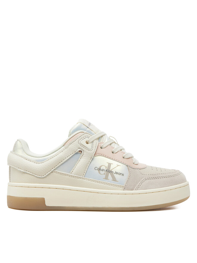 Calvin Klein Jeans Сникърси Calvin Klein Jeans Basket Cupsole Low Mix Ml Mtr YW0YW01490 Бял