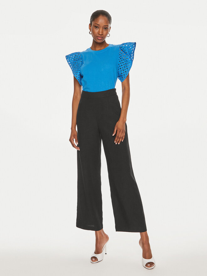 United Colors Of Benetton United Colors Of Benetton Marškinėliai 3S6HD107C Mėlyna Regular Fit
