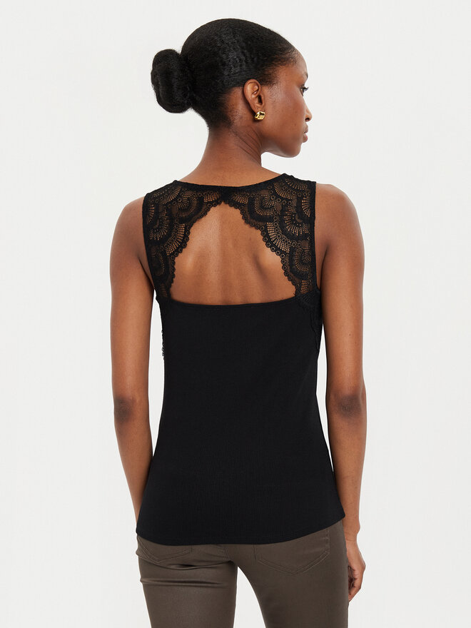 Morgan Morgan Top 242-DIOU Schwarz Slim Fit