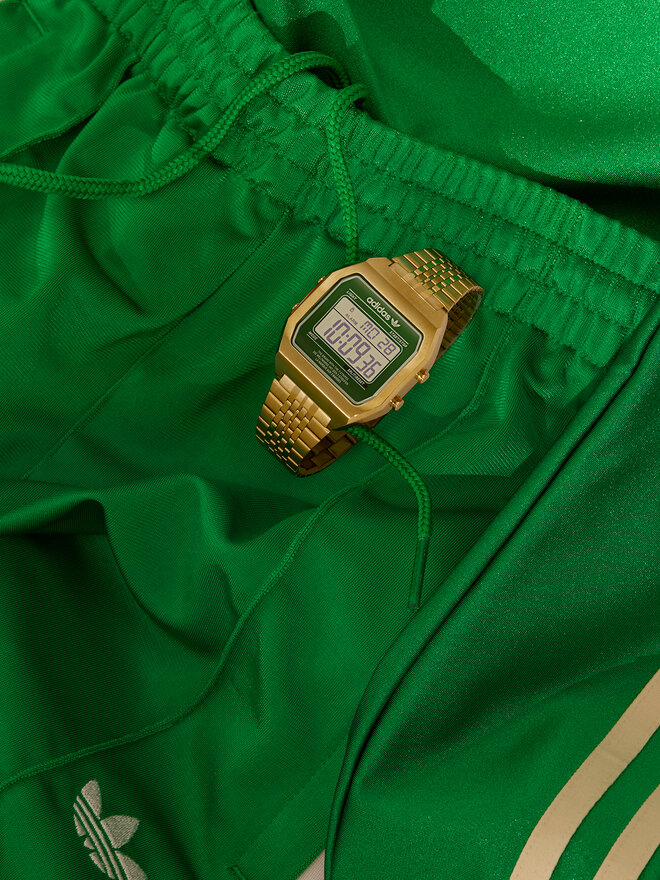 Годинник adidas Originals Street Digital Two AOST22071 Золотий