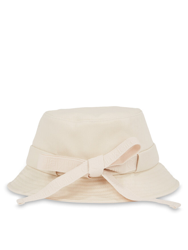 Calvin Klein Kapelusz Calvin Klein Back Tie Bucket K60K613161 Écru