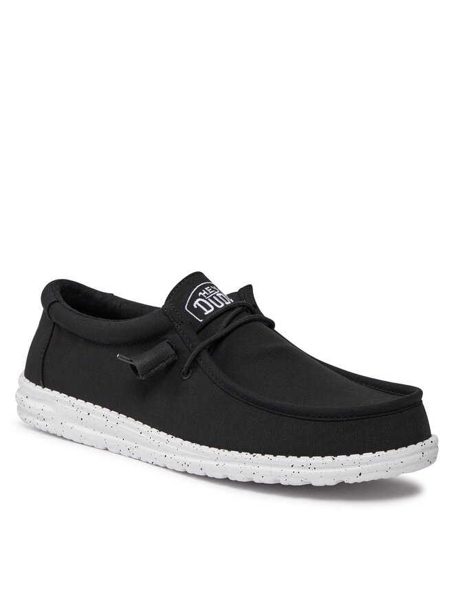Hey Dude Mokassins Hey Dude Wally Slub 40009-001 Schwarz