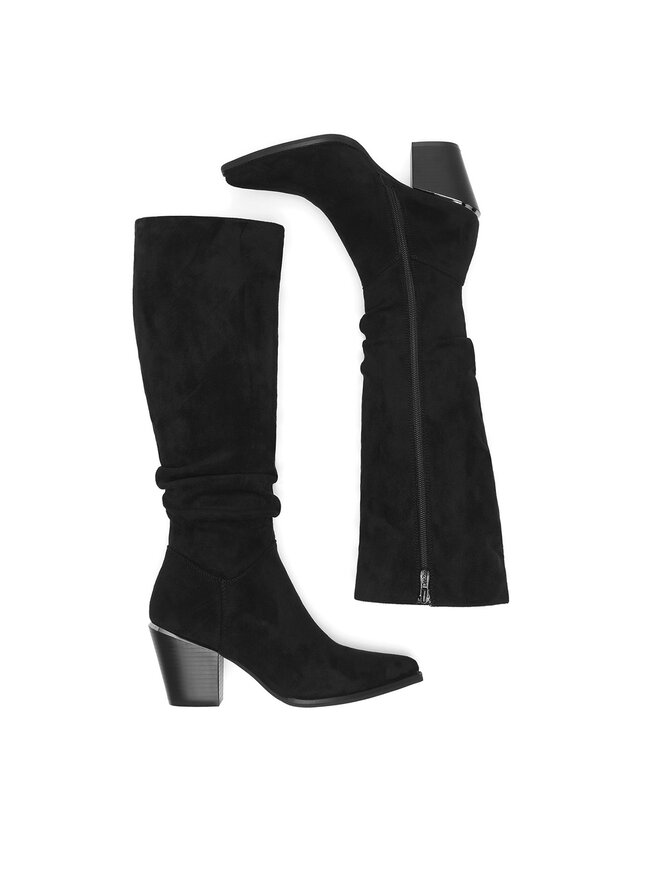DeeZee Kozačky DeeZee WS22367-02 Černá