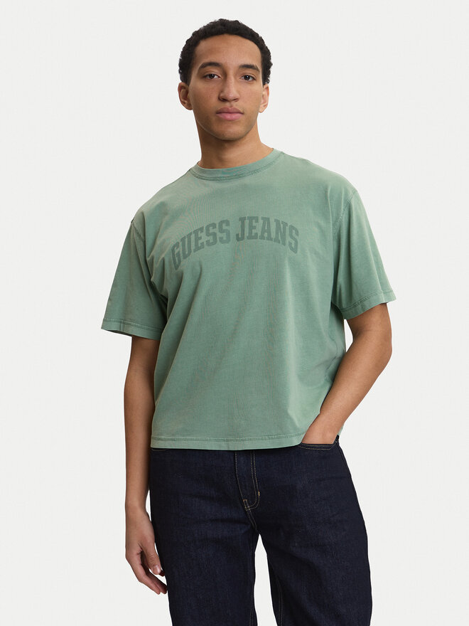Guess Guess T-Shirt M6GIB6 K8FQ4 Grün Regular Fit