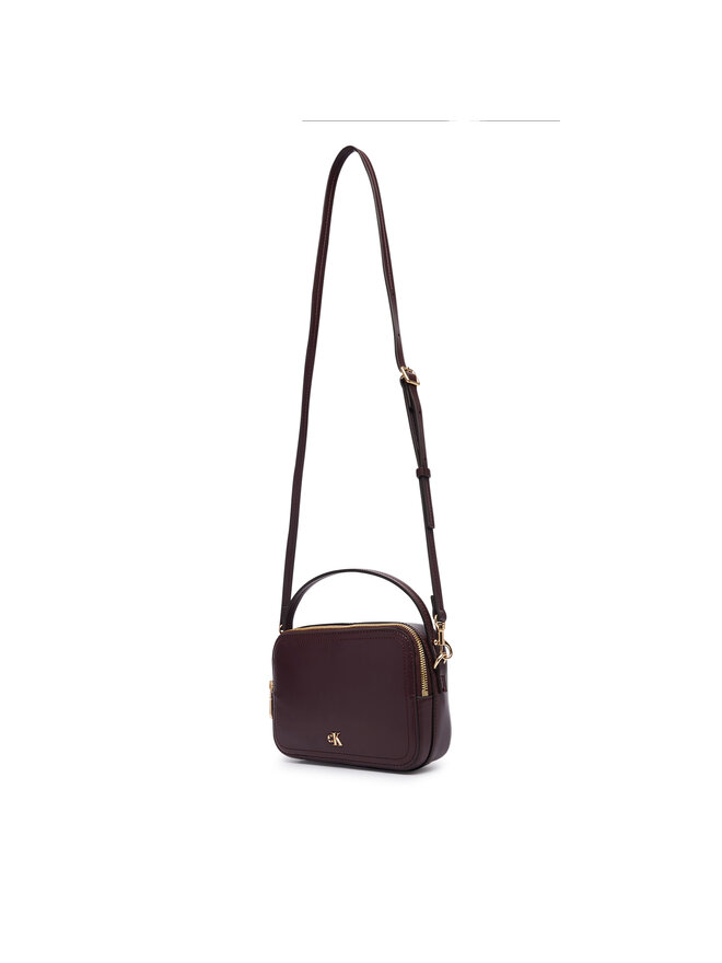 Calvin Klein Handtasche Calvin Klein Ck Hardware Camera Bag LV04F3678G Dunkelrot