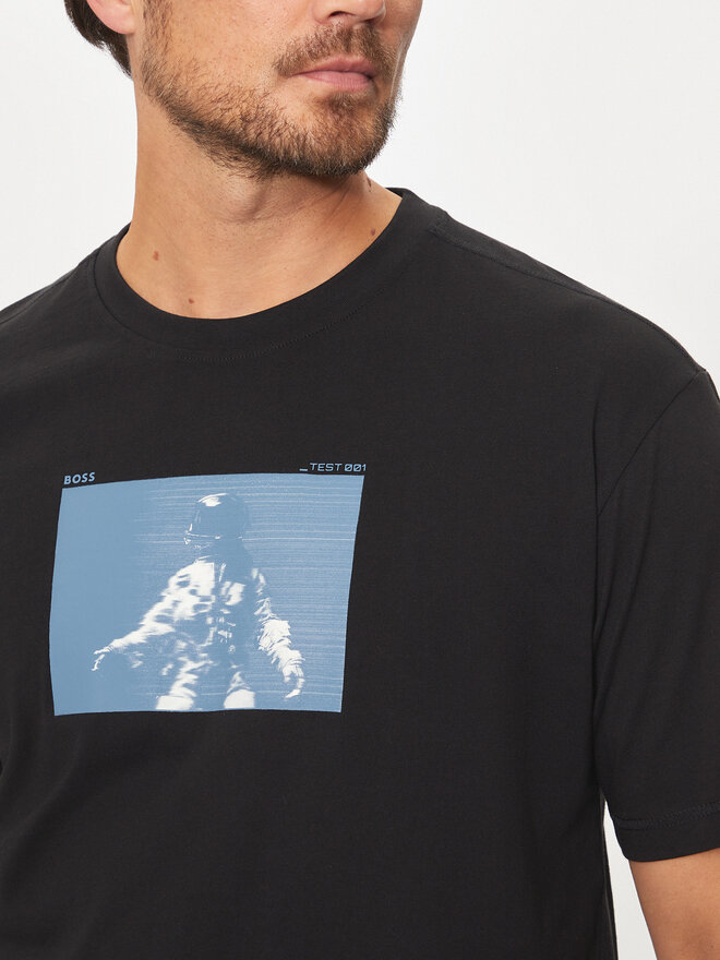 BOSS BOSS Camiseta Astronaut 50528209 Negro Relaxed Fit