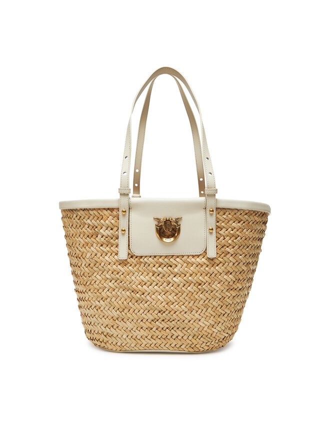 PINKO Kabelka PINKO Love Summer Basket PE 25 PLTT 103324 A1RL Béžová