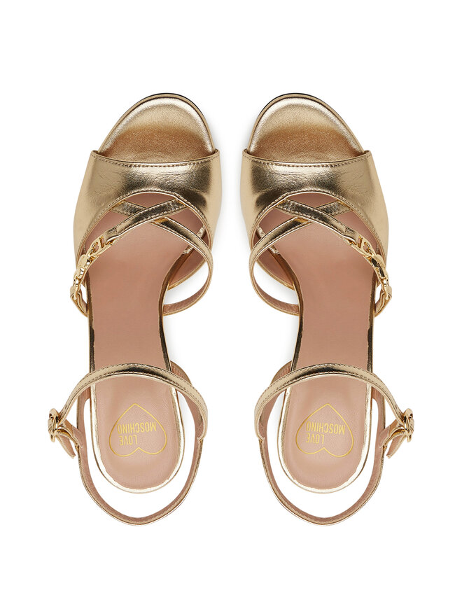 LOVE MOSCHINO Sandały LOVE MOSCHINO JA16089G1MIF0900 Srebrny