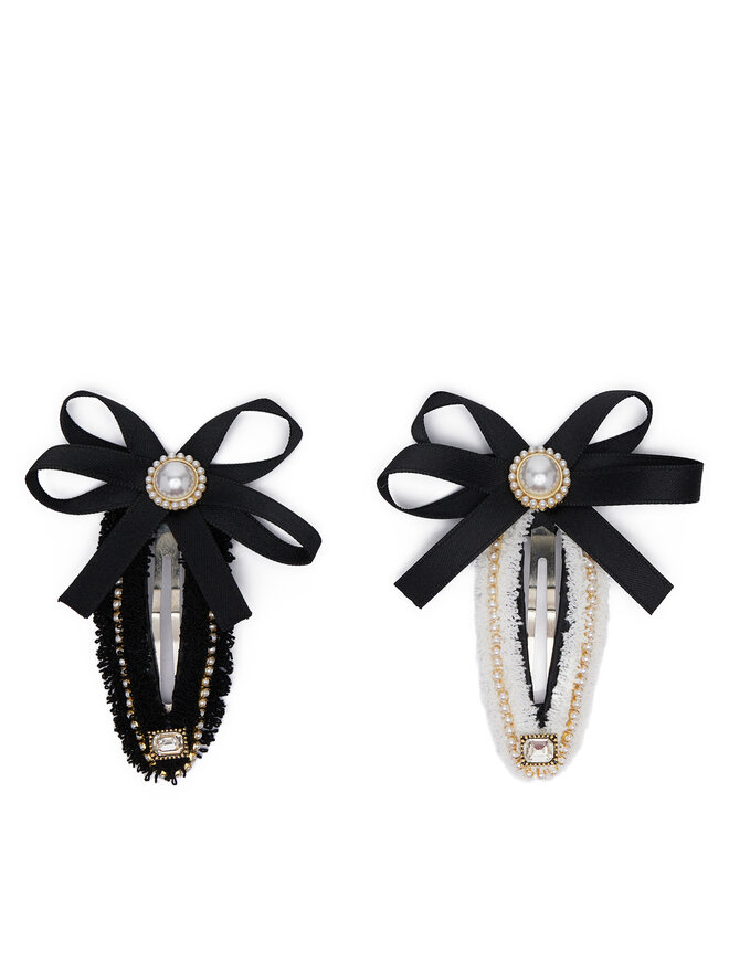 Aldo Lote de 2 barrettes à cheveux Aldo Thebow 13935247 Negro