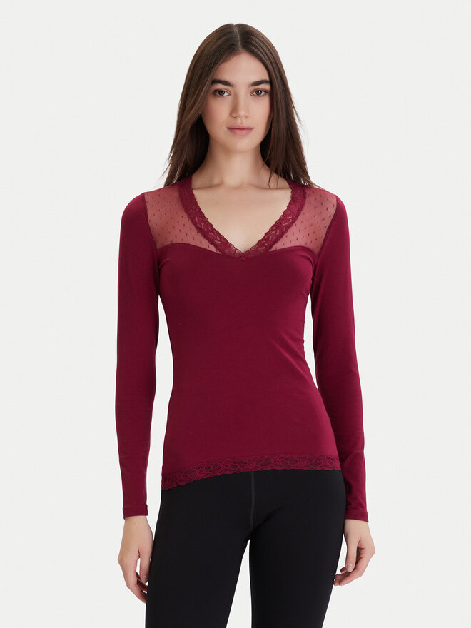 Ysabel Mora Ysabel Mora Pyjama-Bluse 19479 Rosa Slim Fit