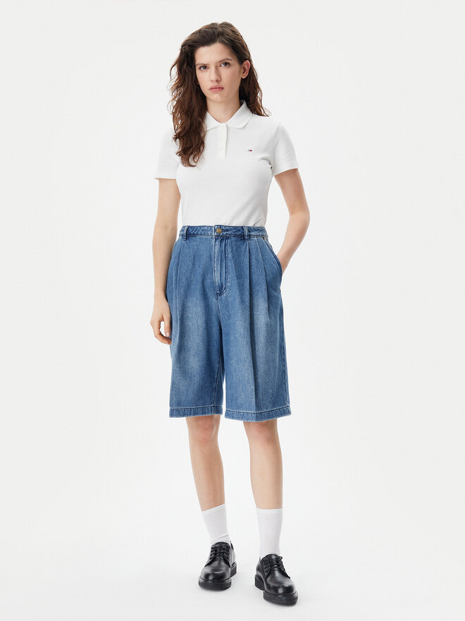 Tommy Jeans Tommy Jeans Pólóing Essential DW0DW20160 Fehér Slim Fit