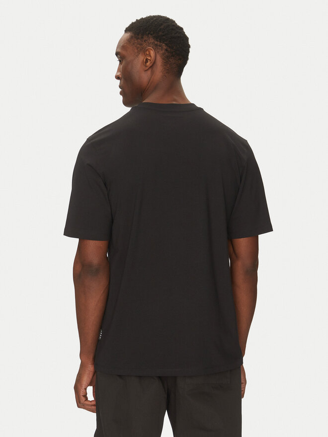 Jack&Jones Jack&Jones Marškinėliai Pacer Photo 12273775 Juoda Relaxed Fit