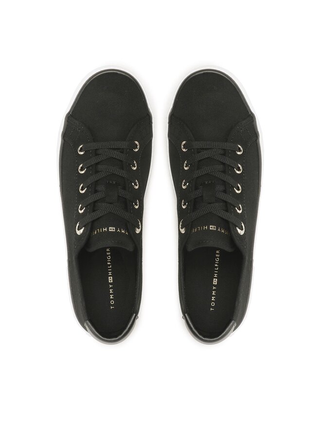 Tommy Hilfiger Tenisky Tommy Hilfiger Lace Up Vulc Sneaker Bl FW0FW07248 Černá