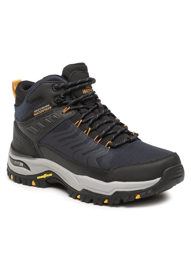 Skechers Trapery Skechers Arch Fit Dawson Raveno 204634/NVBK Niebieski