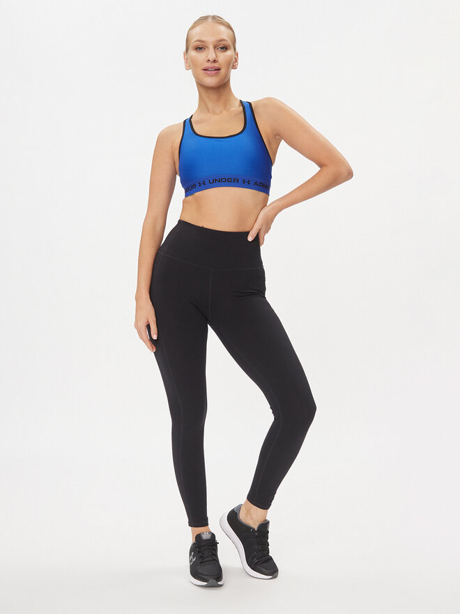 Under Armour Under Armour Špotni nedrček Ua Crossback Mid Bra 1361034 Modra Compression Fit