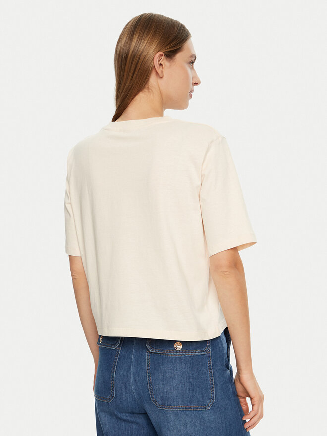 Guess Guess Camiseta V5RI01 I3Z14 Écru Regular Fit