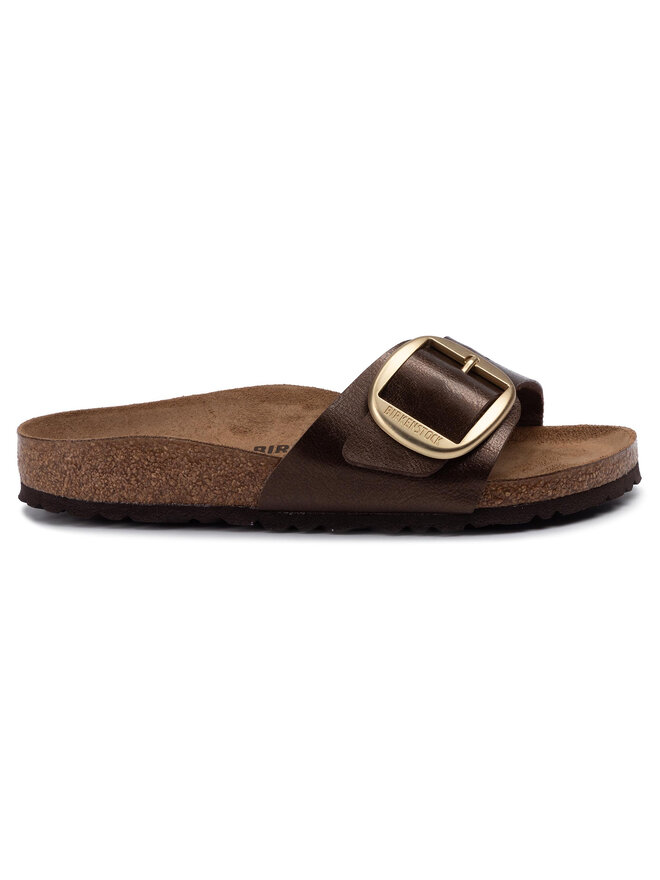 Birkenstock Pantoletten Birkenstock Madrid Big Buckle 1015313 Braun