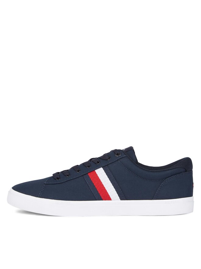 Tommy Hilfiger Teniszcipő Tommy Hilfiger Iconic Vulc Stripes Mesh FM0FM05072 Sötétkék