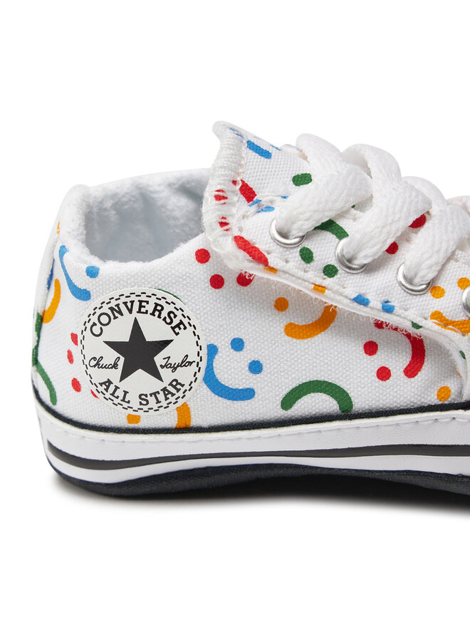Converse Πάνινα παπούτσια Converse Chuck Taylor All Star Cribster Easy On Doodles A06353C Λευκό
