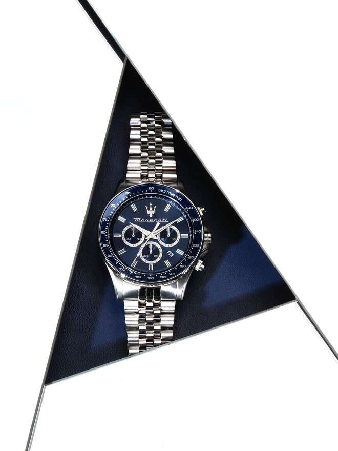 Maserati Ceas Maserati Sfida Chronograph R8873640025 Argintiu